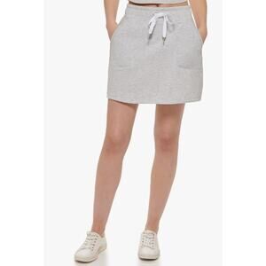 CALVIN KLEIN PERFORMANCE Women's Terry Skirt XL Heather Grey Pull on NWT